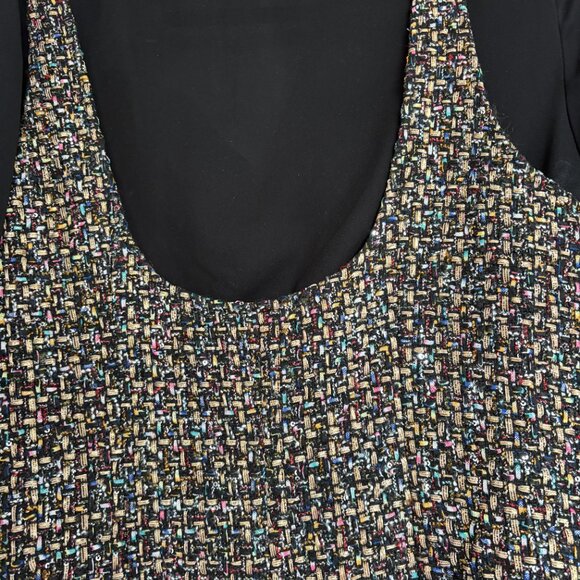 Cinq à Sept Florianna Mini Dress Confetti Tweed Long Sleeves Sz 4 - Picture 8 of 9